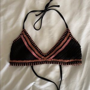 Knit bikini top